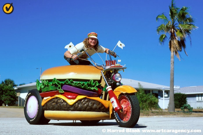 Hamburger Harley Art Car by Harry Sperl