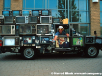 TV Truck Art Car By Dan Lohaus