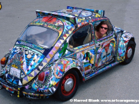 Glass Quilt Art Car by Ron Dolce