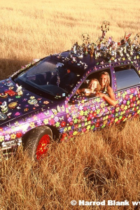 Groovalicious Purple Princess Of Peace Art Car by Avril Hughes