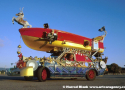 Woodie With Horns Art Car by Rockette Bob