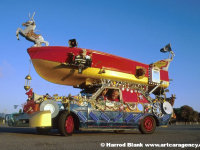 House Boat Art Car by Rockette Bob