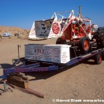 Salvation Mountain Tractor and Trailer